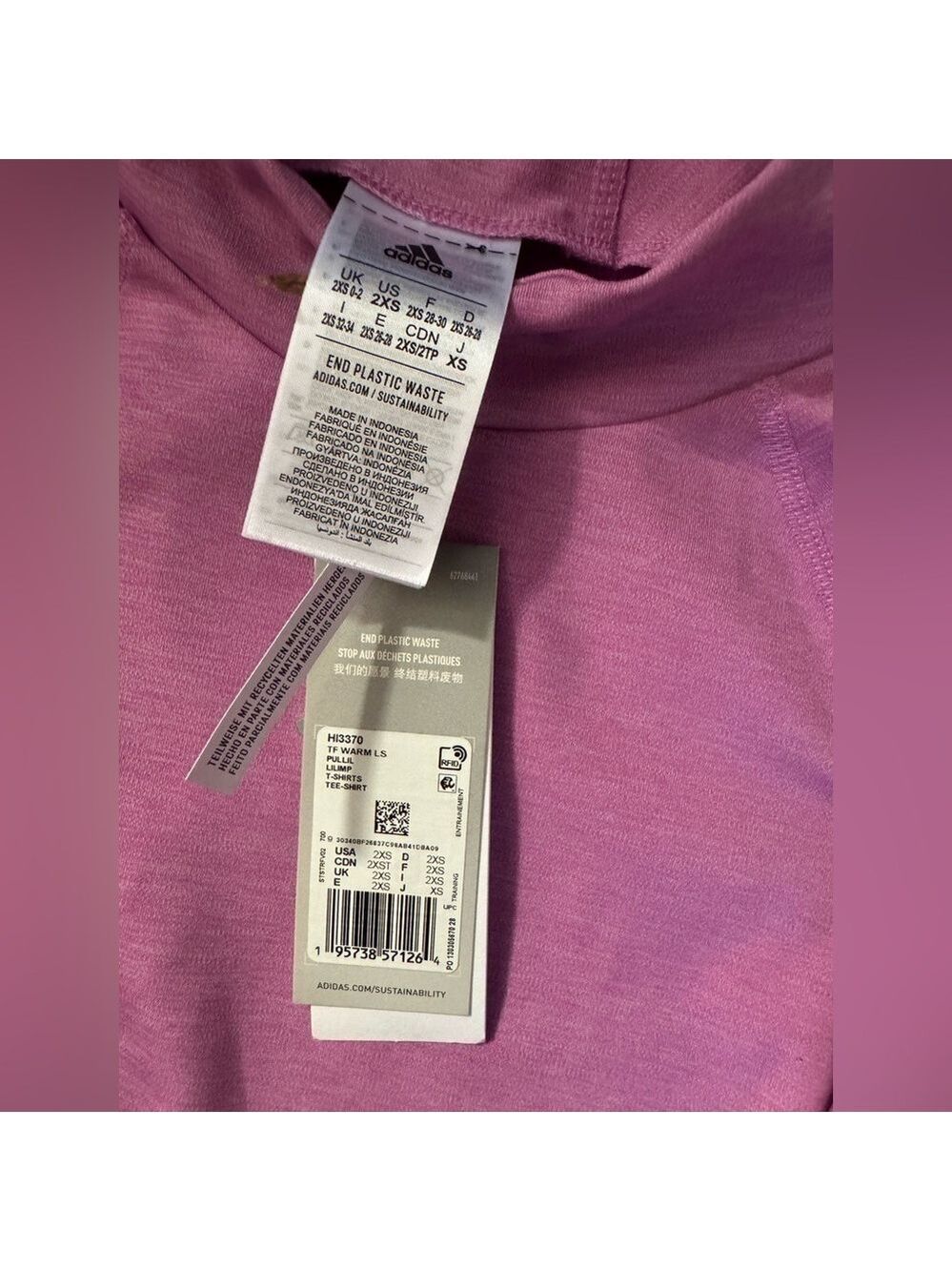 Women’s Adidas Techfit top Size 2XS - Picture 3 of 11